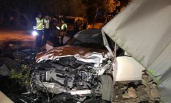 Konya’da otomobil bahçeye uçtu: Yaralılar var