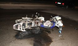 Konya’da motosiklet yangını