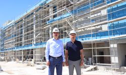 Başkanlar Yaka Sosyal Tesisleri inşaatını inceledi