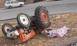 Traktörün devrilmesi sonucu 1 kişi öldü