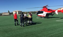Kulu’da ambulans helikopter hayat kurtardı