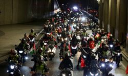 İstanbul'da Filistin'e destek konvoyu