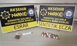 Akşehir'de uyuşturucu taciri yakalandı