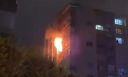 Konya'da 12 katlı apartmanda yangın!