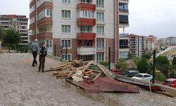 Edirne'de ağaçlar devrildi, binaların çatısı uçtu