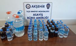 Akşehir’de sahte içki operasyonu düzenlendi