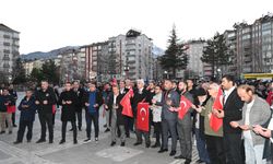 Seydişehir’de teröristler protesto edildi