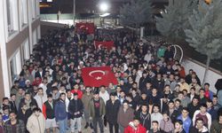 Beyşehir'de öğrenciler terörü lanetledi
