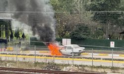 Kocaeli'de araç yangını