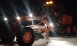 Akseki-Seydişehir yolunda kar yağışı etkili oldu