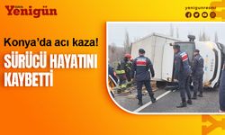 Konya'da kamyonet devrildi! 1 ölü