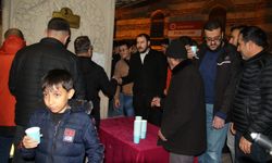 Akşehir'de Regaip Kandili'nde vatandaşların içi ısındı