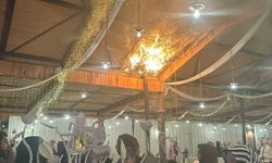 Mersin'de düğün töreninde salonda yangın çıktı