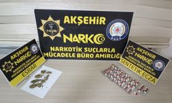 Akşehir'e otobüsle uyuşturucu getiren şahıs yakalandı