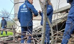 Samsun'da yeni yapılan balkon çöktü: 1 ölü