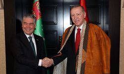 Cumhurbaşkanı Erdoğan, Berdimuhamedov ile görüştü