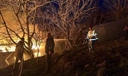 Zonguldak'ta tekstil atölyesi deposunda yangın