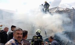 Konya'da korkutan ev yangını