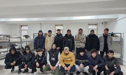 Tekirdağ'da 16 kaçak göçmen yakalandı