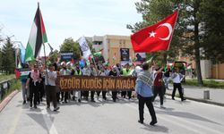 Konya'da üniversite öğrencilerinden Katil İsrail'e tepki