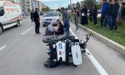 Konya'da korkutan kaza! Üç tekerlekli bisiklet otomobille çarpıştı