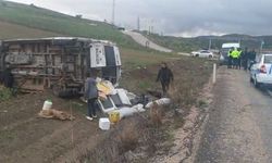 Ankara'da minibüs takla attı: 9 yaralı