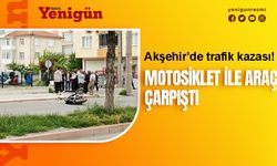 Konya'da ticari araç ile motosiklet çarpıştı! 3 yaralı