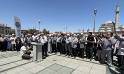 Katil İsrail, Konya'da protesto edildi