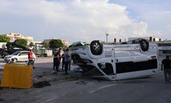Konya'da korkutan kaza! 2 servis minibüsü çarpıştı