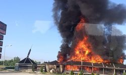 Konya'da dinlenme tesisinde yangın!