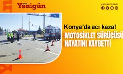 Konya'da pikapla motosiklet çarpıştı!