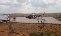 Konya'da ambulans felçli hasta için havalandı
