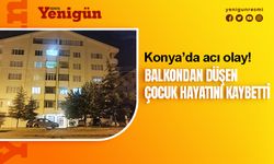 Konya'da 5. kattan düşen çocuk öldü