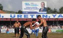 Ordu'da pehlivanlar kıran kırana yarıştı