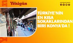 Konya'daki bu sokak 15 adımda bitiyor!