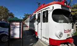 Konya'da tramvayda çay- simit keyfi 10 TL!