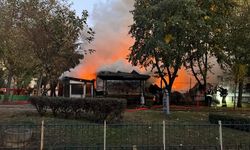 Kocaeli'nde palet deposunda yangın