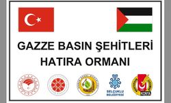 Konya'da Gazze Basın şehitleri anısına hatıra ormanı dikilecek