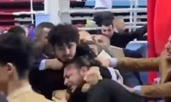 Kick boks maçında kavga ring dışına taştı