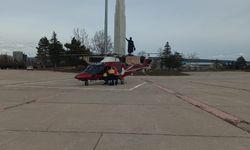 Kalp krizi geçiren hasta hava ambulansı ile Konya'ya sevk edildi