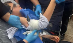 Çocuğun koluna demir parmaklık saplandı