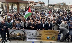 Konya'da İsrail'in Gazze'ye yönelik saldırıları protesto edildi