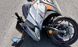 Motosiklet kontrolden çıktı