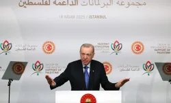 Cumhurbaşkanı Erdoğan'ın ayakta alkışlanan sözleri: Filistin Filistin halkınındır