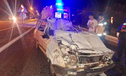 Otomobil tıra arkadan çarptı, 1 ölü