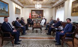 Diyanet İşleri Başkanı Erbaş, El-Beşir’i kabul etti