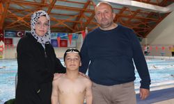 12 yaşındaki para yüzücünün hedefi olimpiyat şampiyonluğu