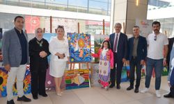 Tedem’li öğrencilerin resim ve ahşap boyama sergisine ilgi yoğundu