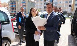 Başkan Gökçen deprem olan ilçeyi ziyaret etti
