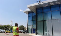 Cam temizliğinde  dron devri başladı